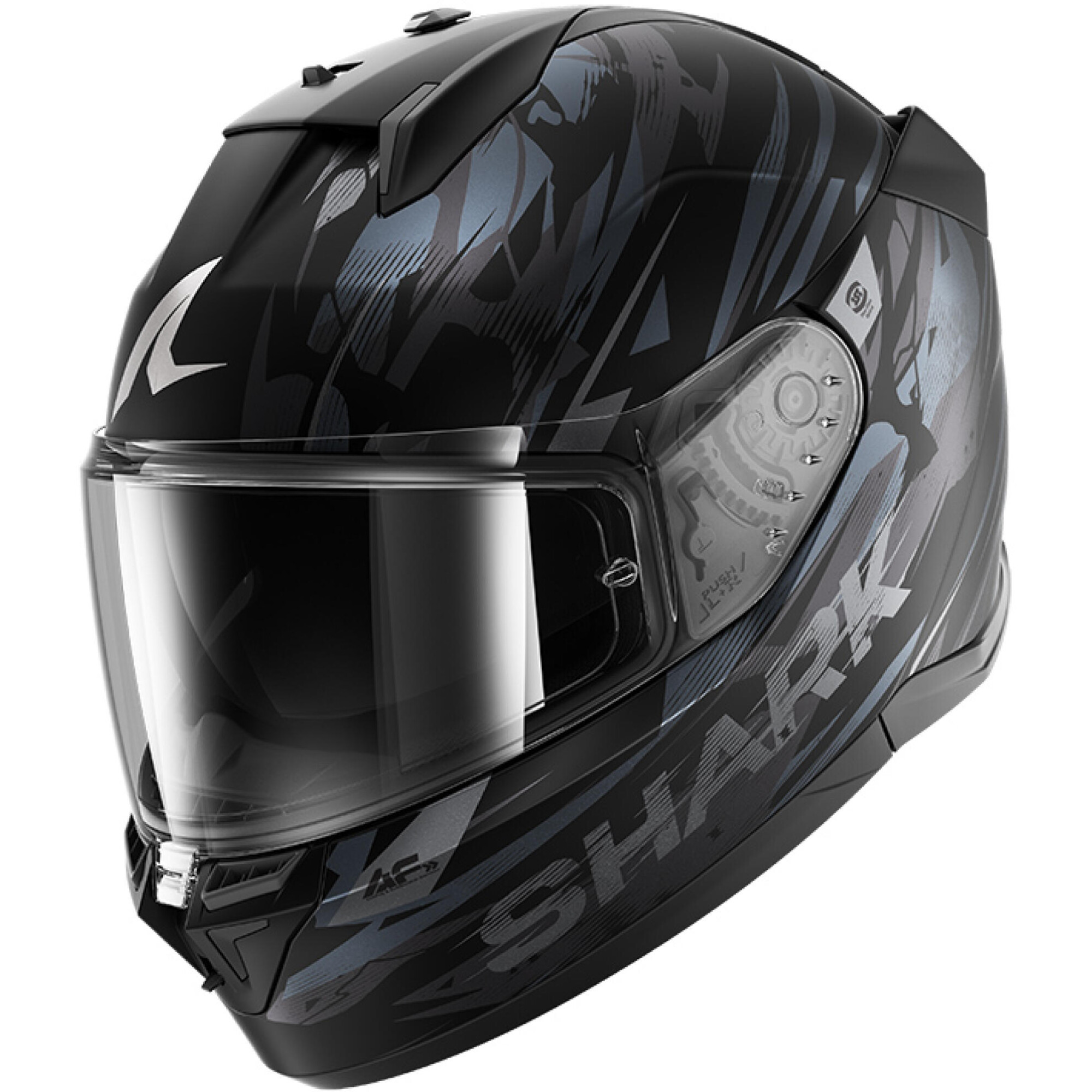 Casque Shark D-Skwal 3 Inkrider Noir Anthracite Anthracite - L