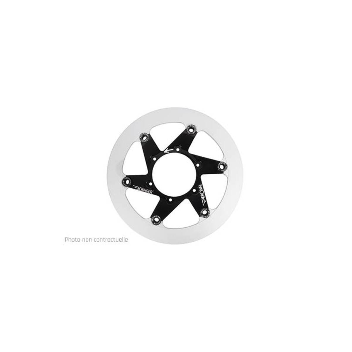 Disque De Frein Beringer Aeronal Fonte Flottant Noir H31Fb