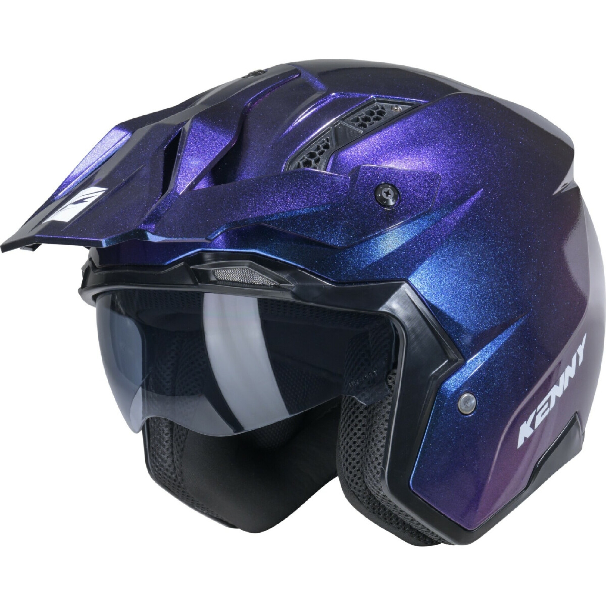Casque Cross Kenny Miles Solid Cameleon Violet - L