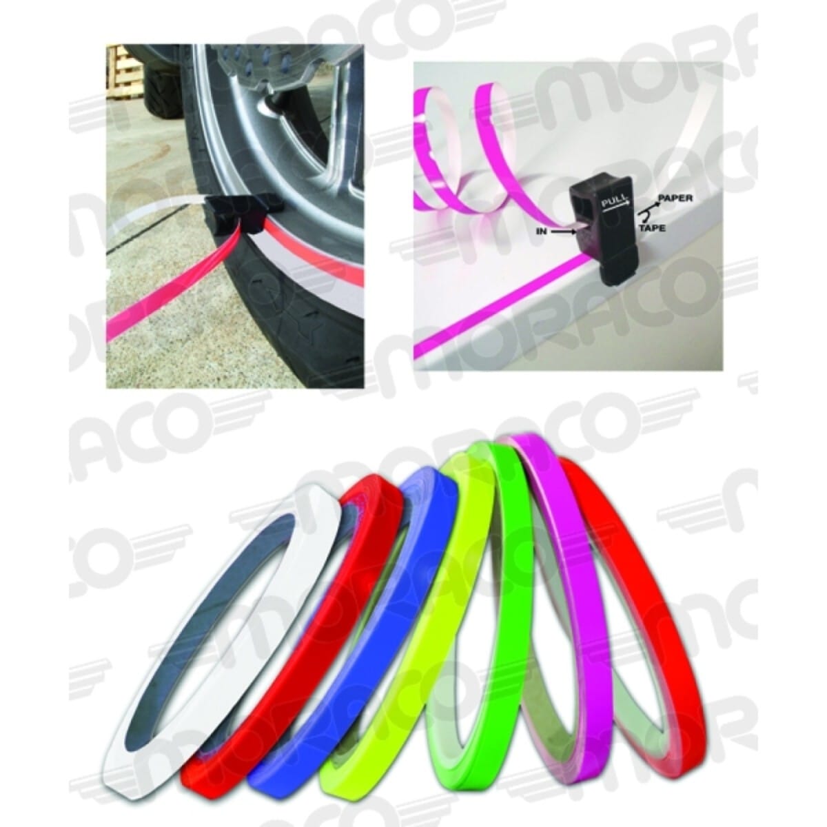 Liseret Jantes Progrip Bleu Fluo Reflect 5025