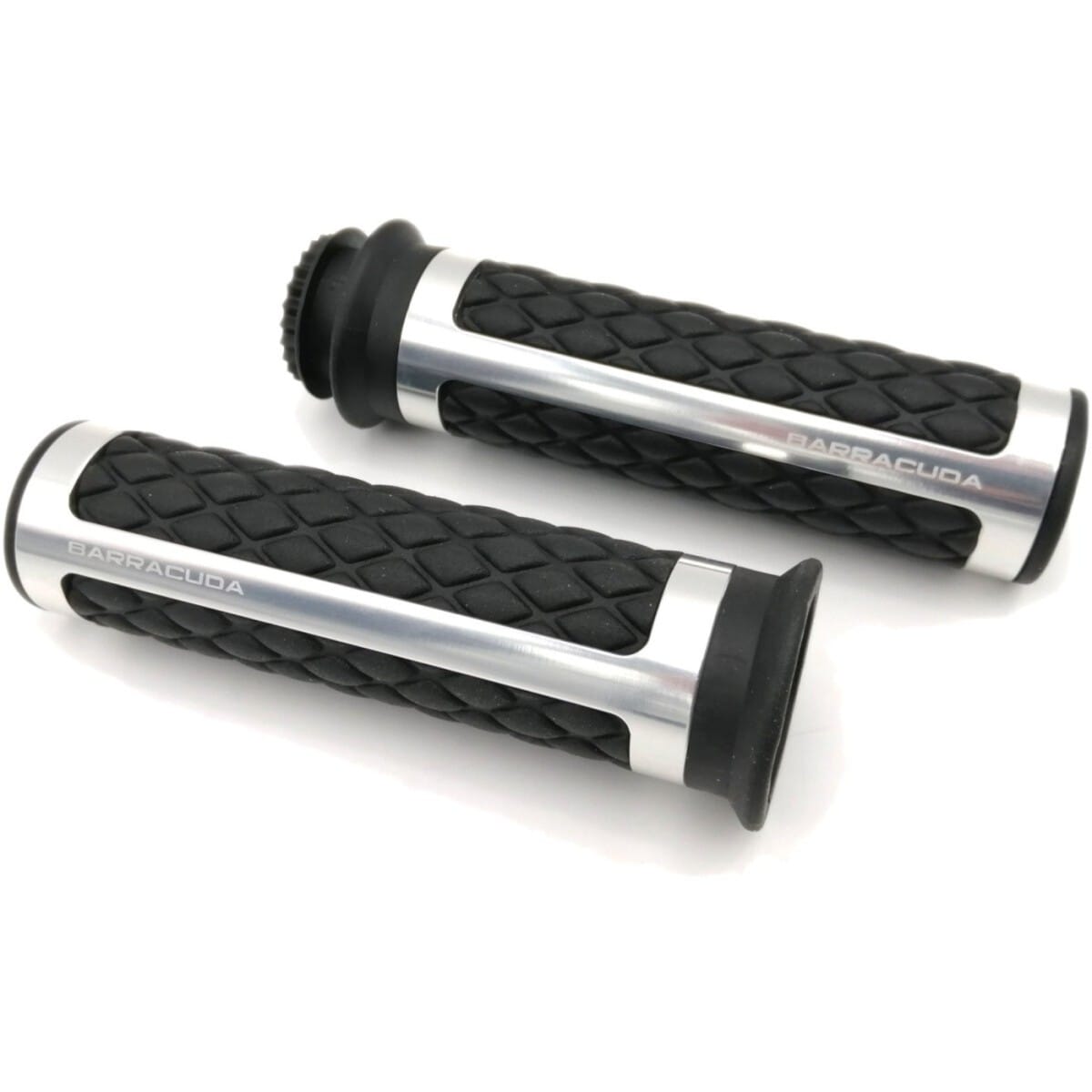 PC-POIGNÉES BARRACUDA CLASSIC ARGENT NOIR N1026-CA