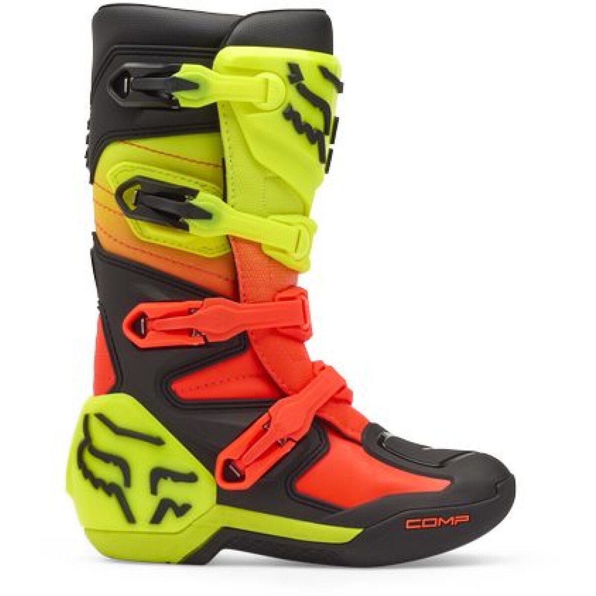 BOTTES CROSS ENFANT FOX COMP ORANGE JAUNE / 34