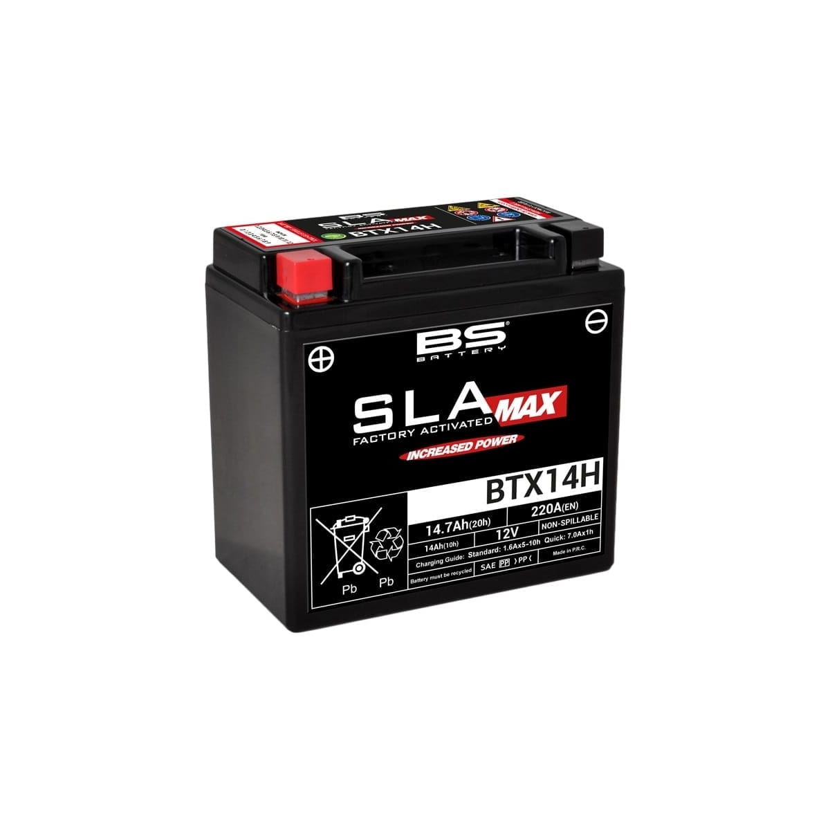 Batterie BS Battery BTX14H 12V 14.7 - Prête À L'emploi