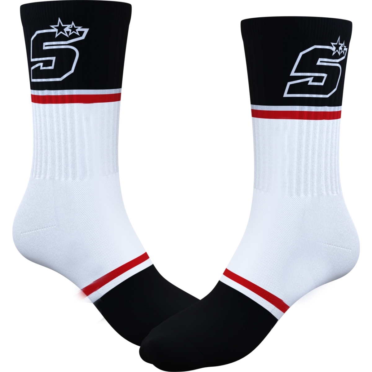 CHAUSSETTES IXON SCK ZARCO 25 NOIR BLANC / 39