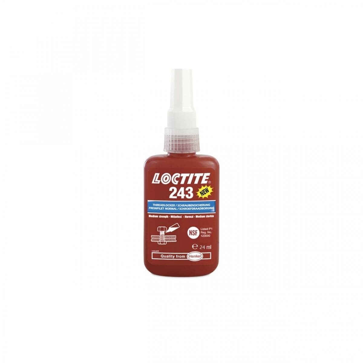 Frein Filet Moyen Loctite 243 Flacon 24ml