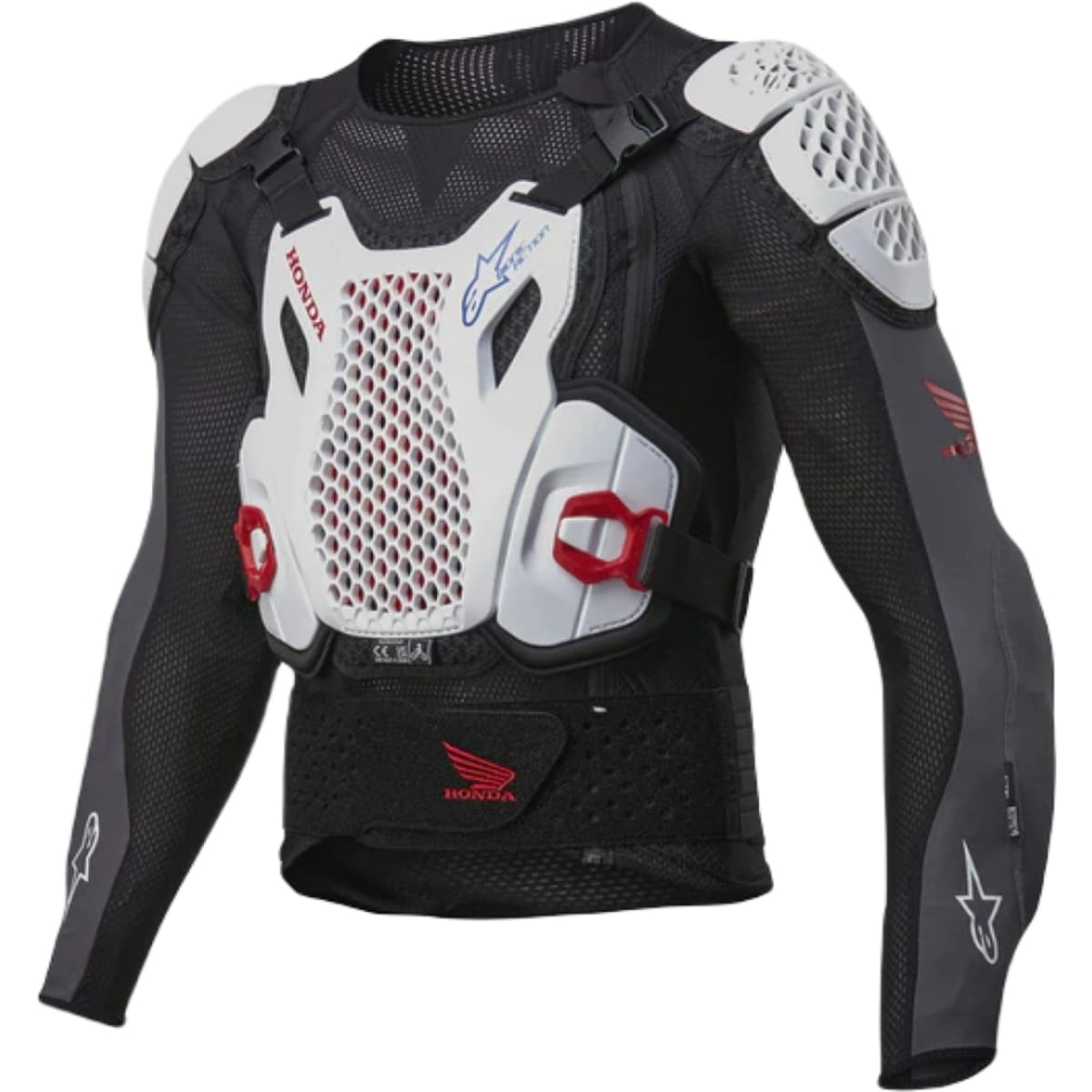 GILET DE PROTECTION ALPINESTARS HONDA BIONIC PLUS V2 NOIR BLANC BLEU ROUGE / 2XL