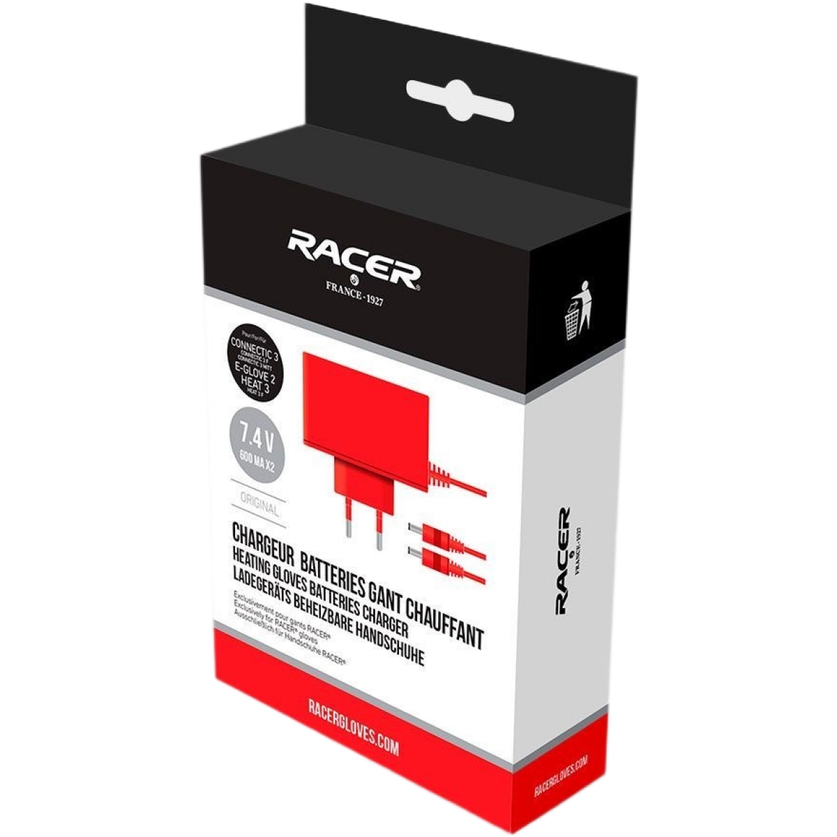 CHARGEUR RACER REMOV NOIR