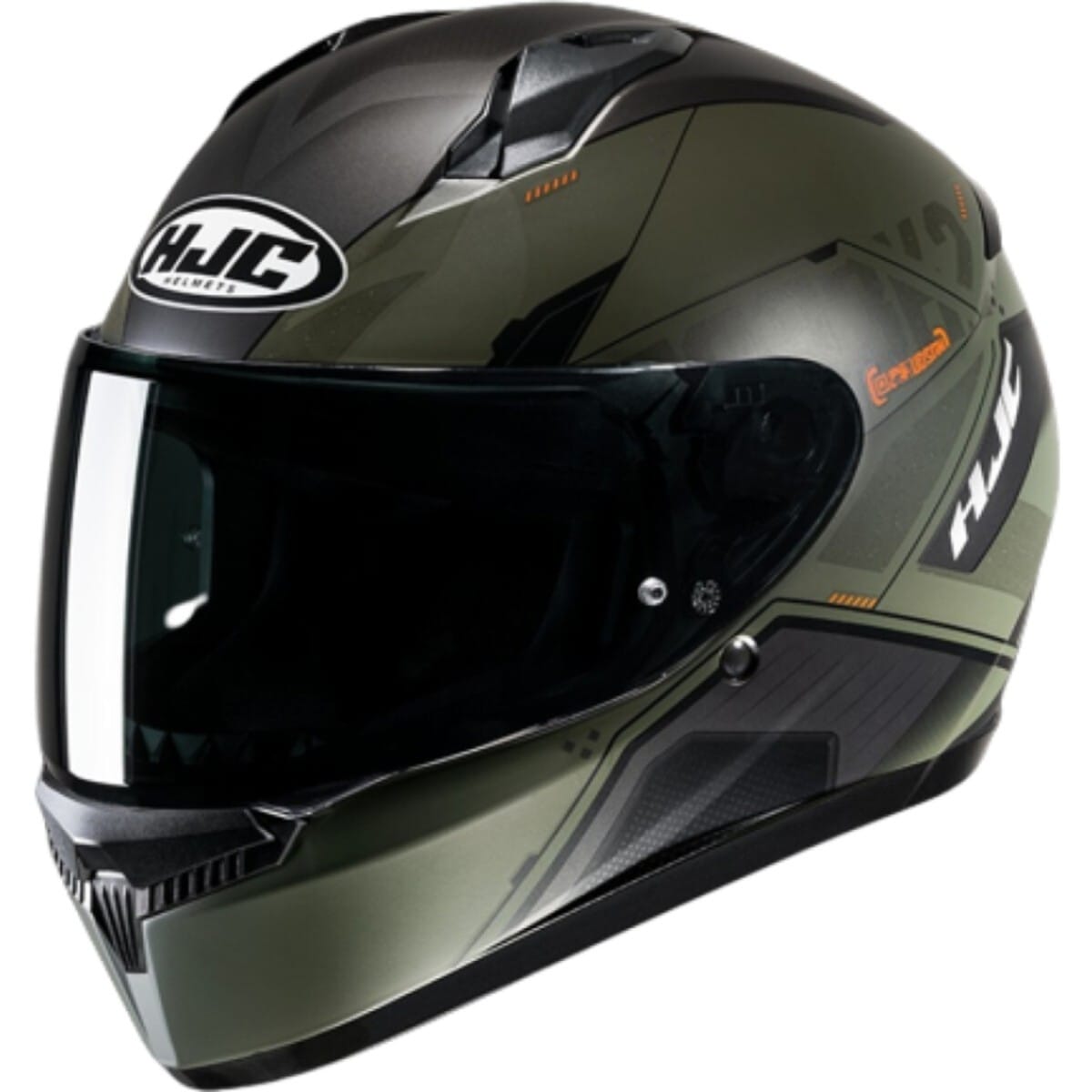 Casque  HJC C10 Inka MC7SF Kaki Orange
