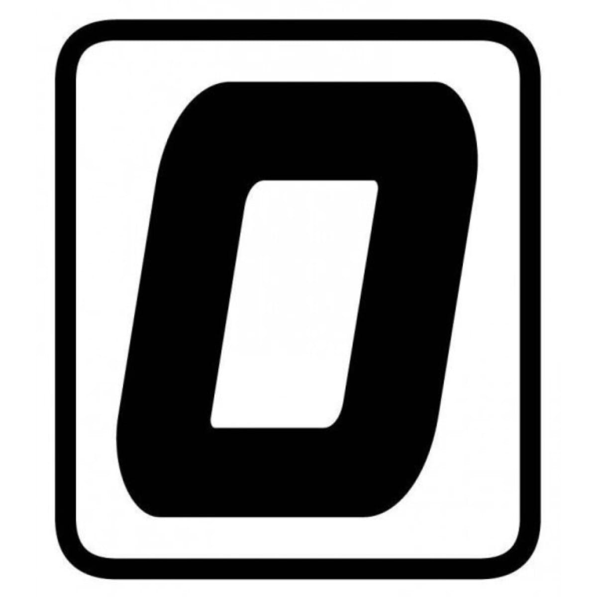 AUTOCOLLANT BARRACUDA NUMÉRO 0 NOIR