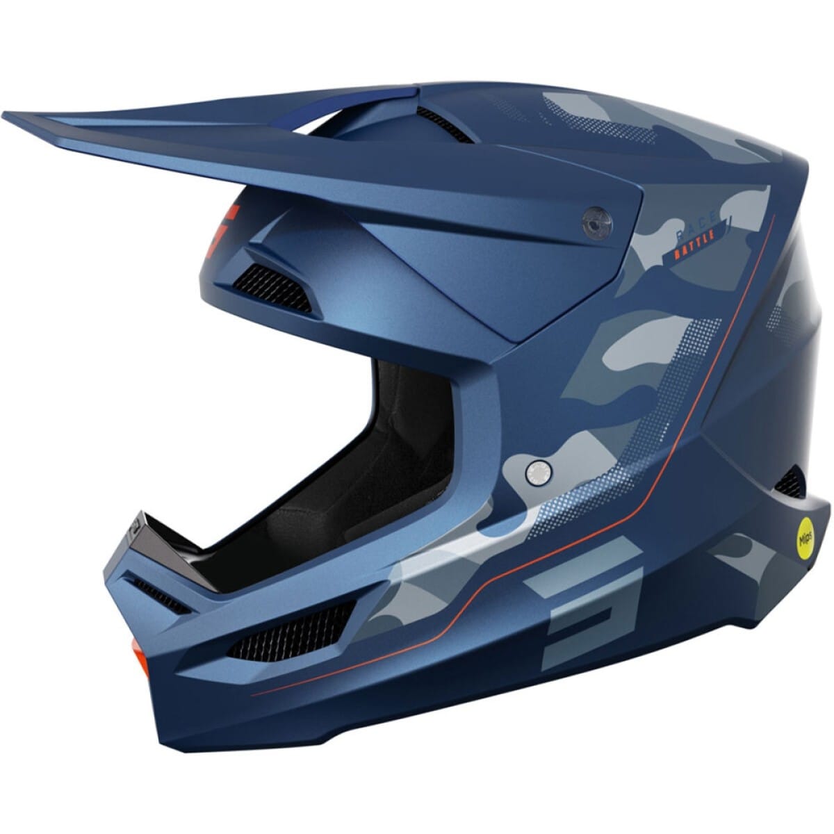 CASQUE SHOT RACE BATTLE MX24 L/BLEU MAT
