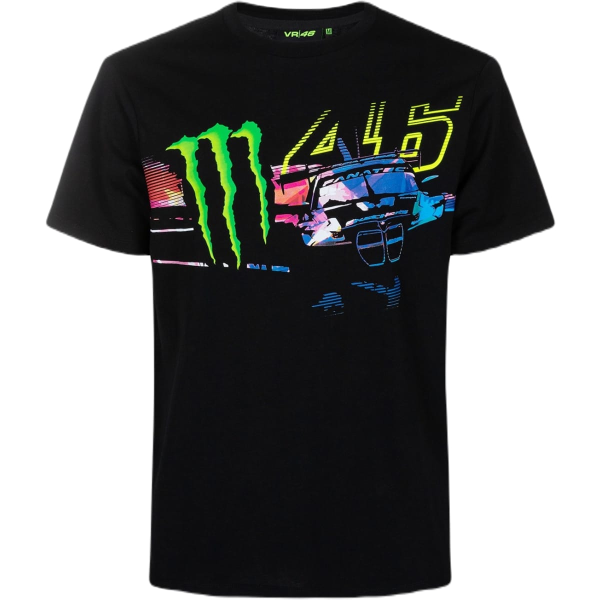 T-SHIRT VR46 MONSTER L/NOIR