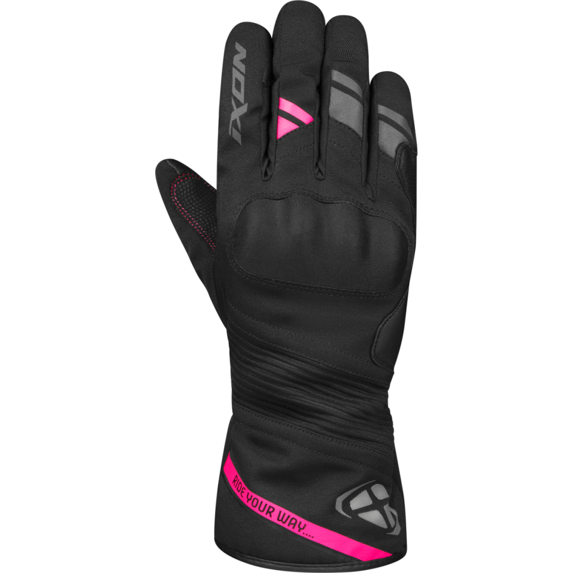 Gants Femme Ixon Pro Midgard L Noir Fuchsia - 2XL
