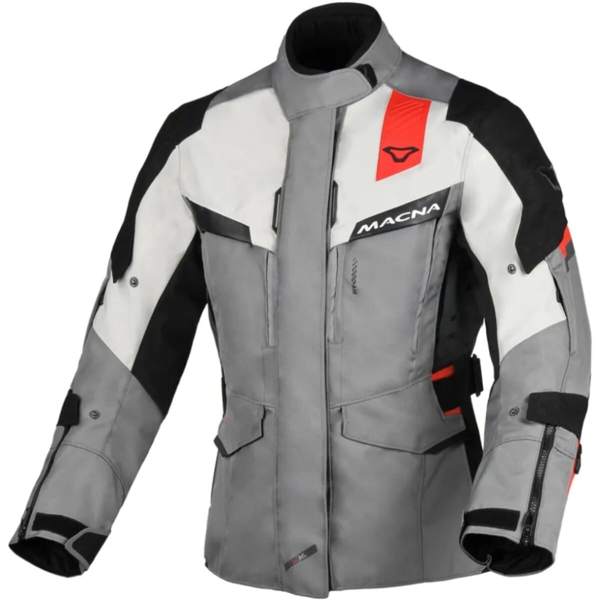 BLOUSON LADY MACNA ZASTRA GRIS ROUGE / 2XL