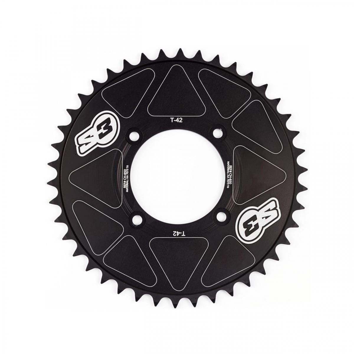 Couronne Pleine S3 Laser 39 Dents Alu Noir