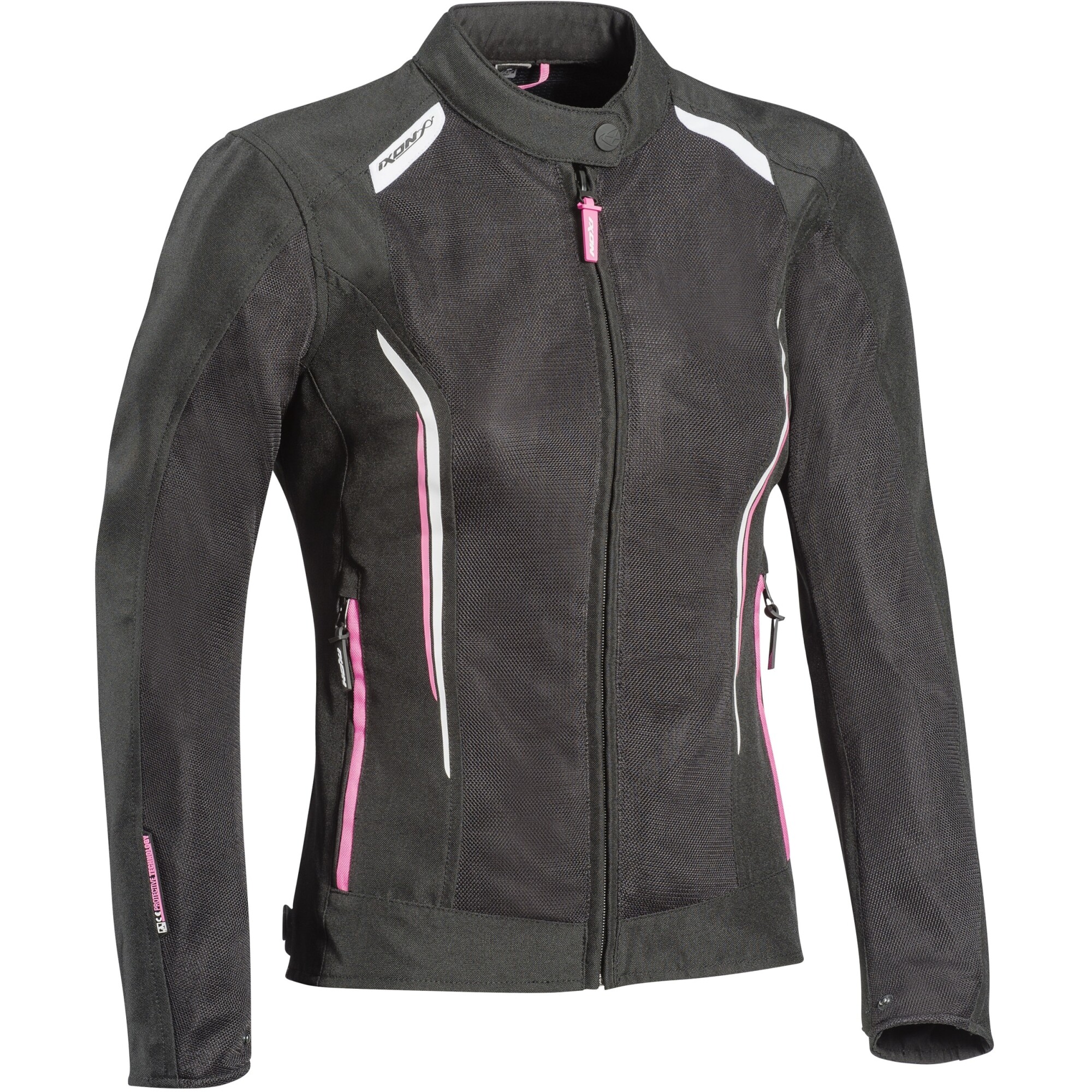 Blouson Femme Ixon Lady Cool Air Noir Blanc Rose - 2XL