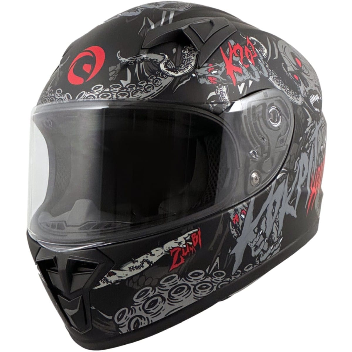 CASQUE KOKPIT ENFANT K731 ZUMBI (47-48) YS/NOIR ROUGE