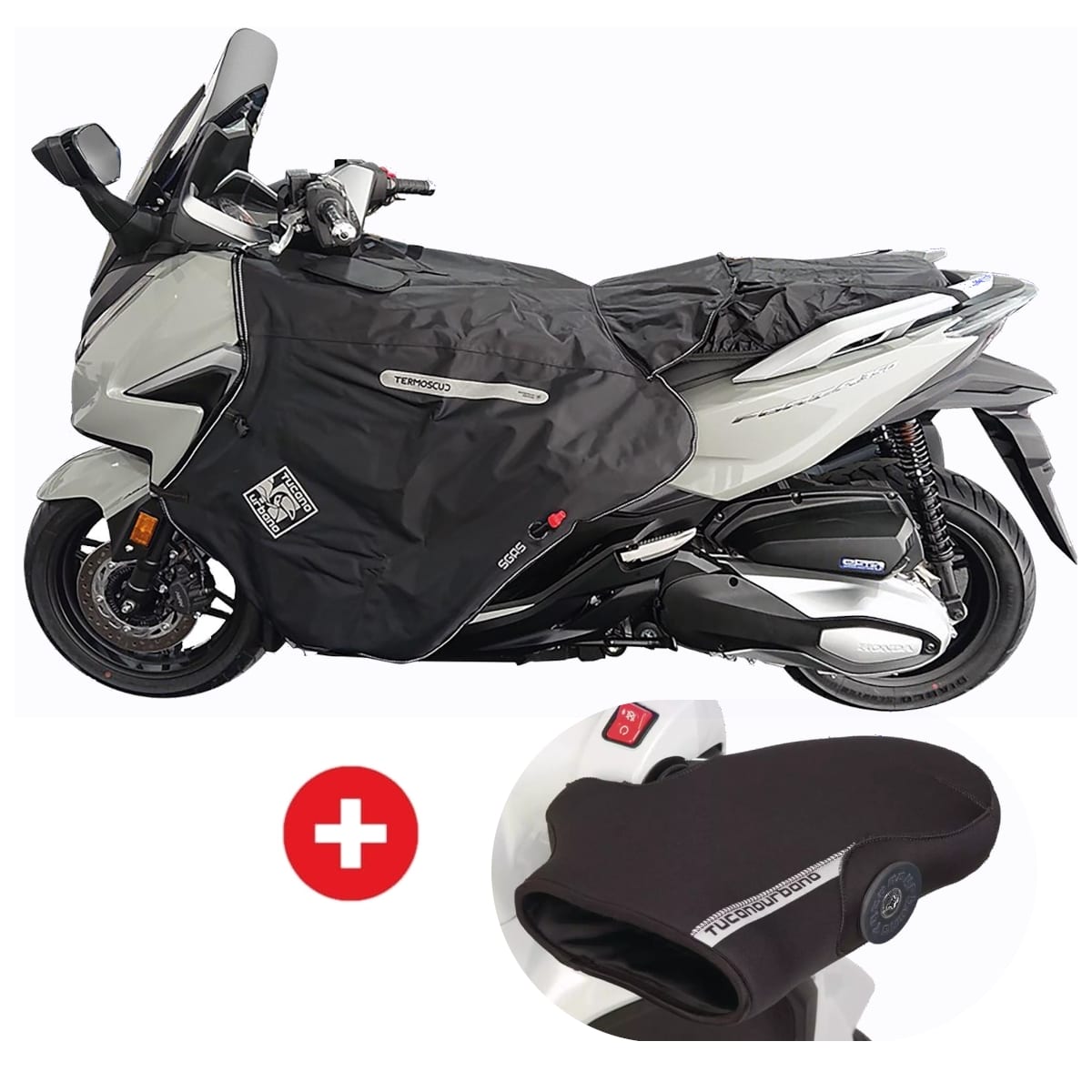 Pack Tucano Urbano Tablier R220 + Manchons R363 Honda Forza 125/350 (2021-2022)