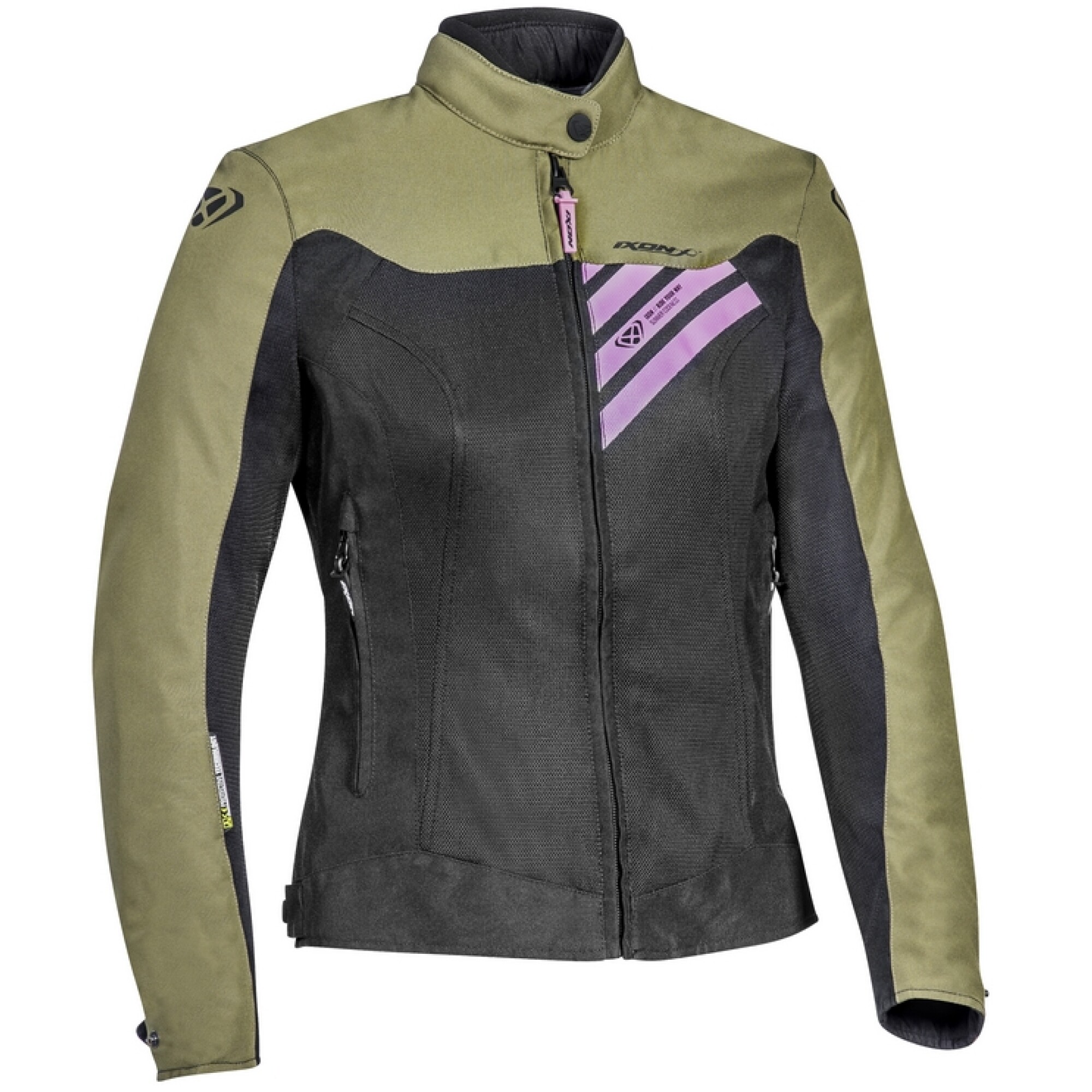 Blouson Femme Ixon Lady Orion Noir Kaki Rose - 2XL
