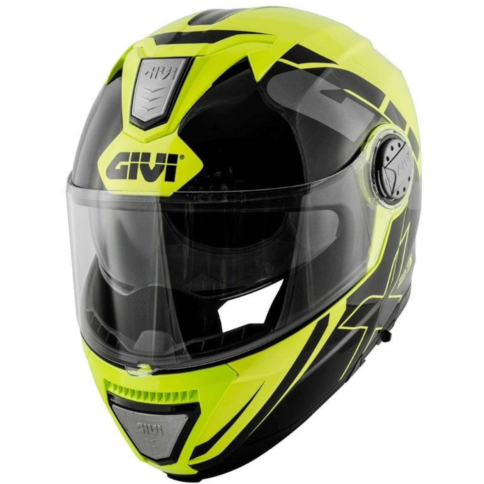 Casque Givi X.23 Sydney Eclipse Noir Jaune Fluo - S