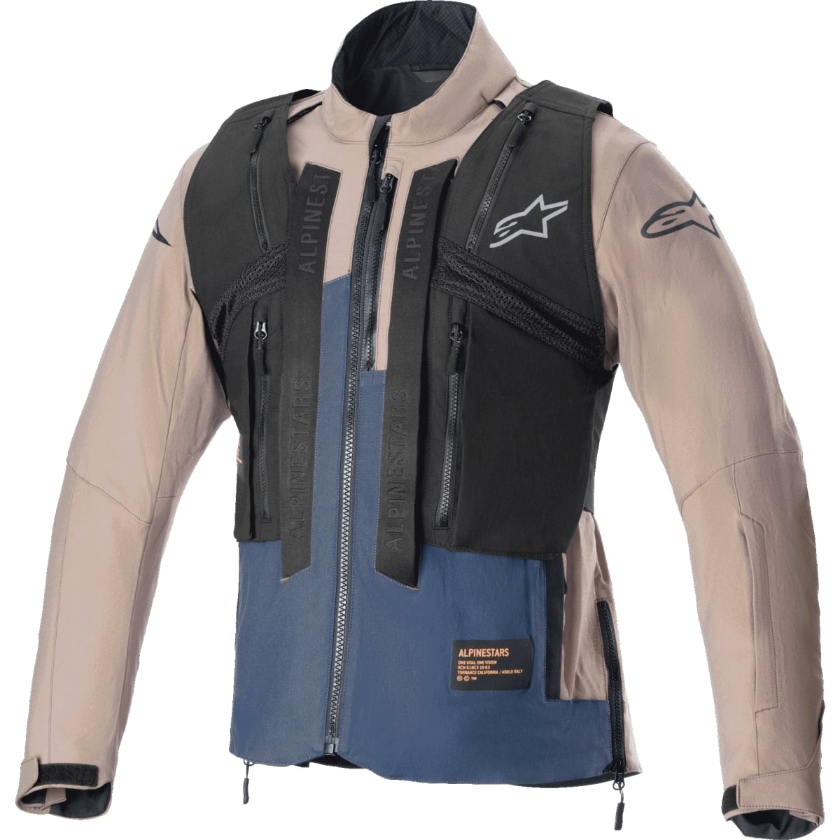 VESTE ALPINESTARS TECHDURA FALCON MARRON NIGHT NAVY / 2XL