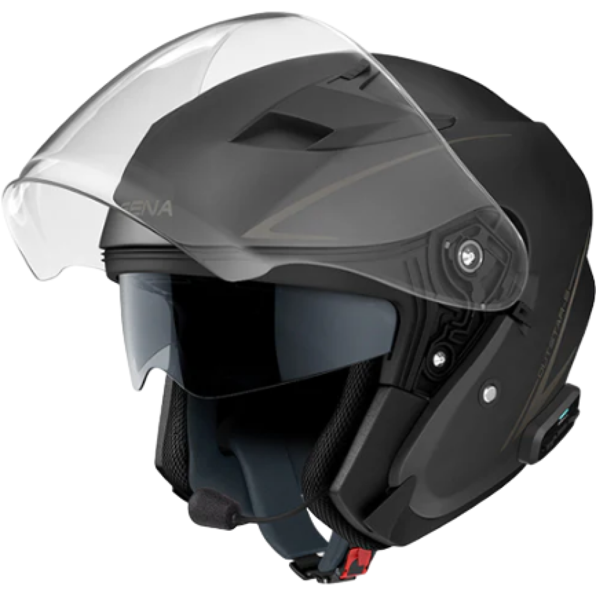 Casque Sena Intercom Intégré Outstar S Noir Mat - L