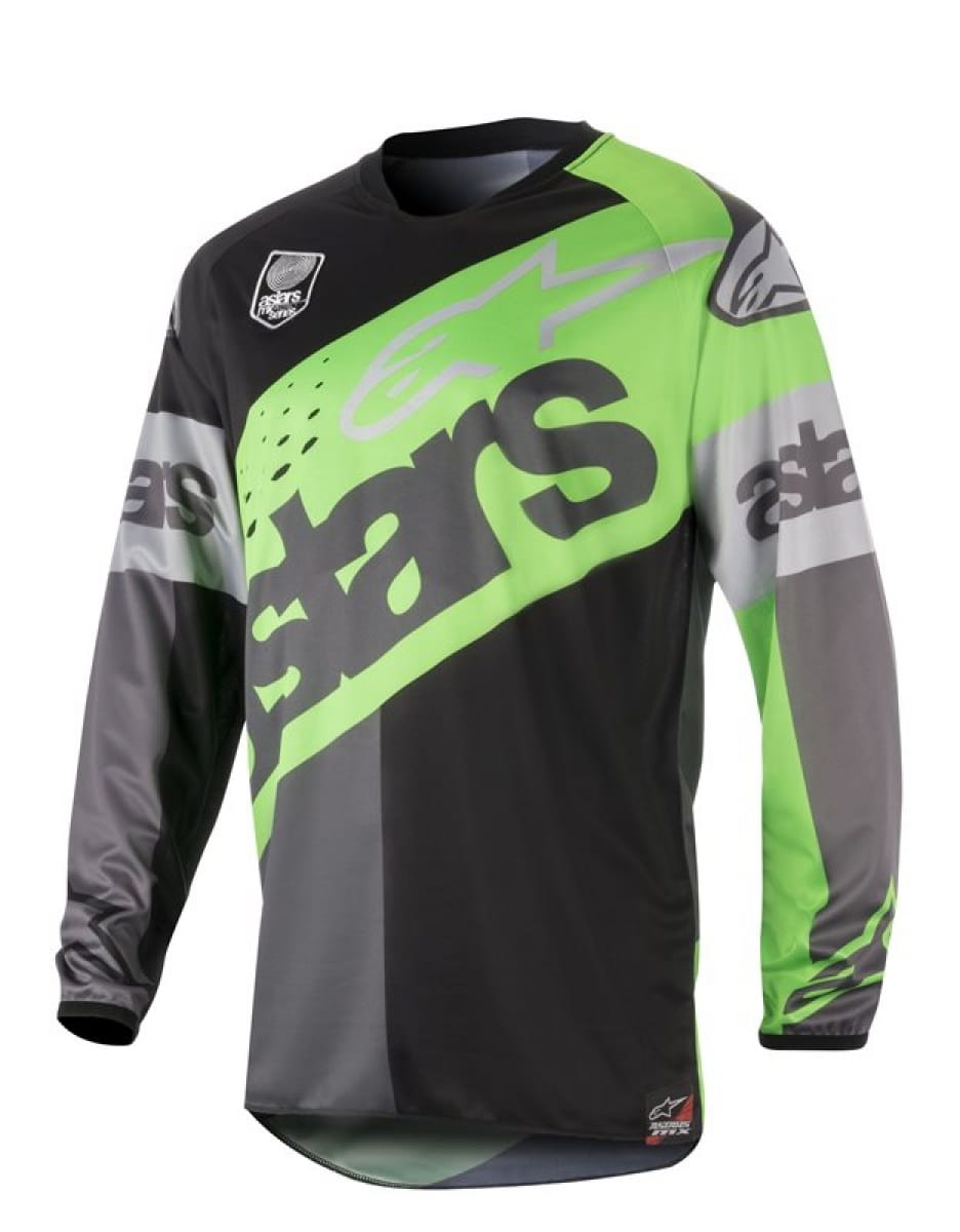 Maillot Alpinestars Racer Flagship Vert Anthracite Noir