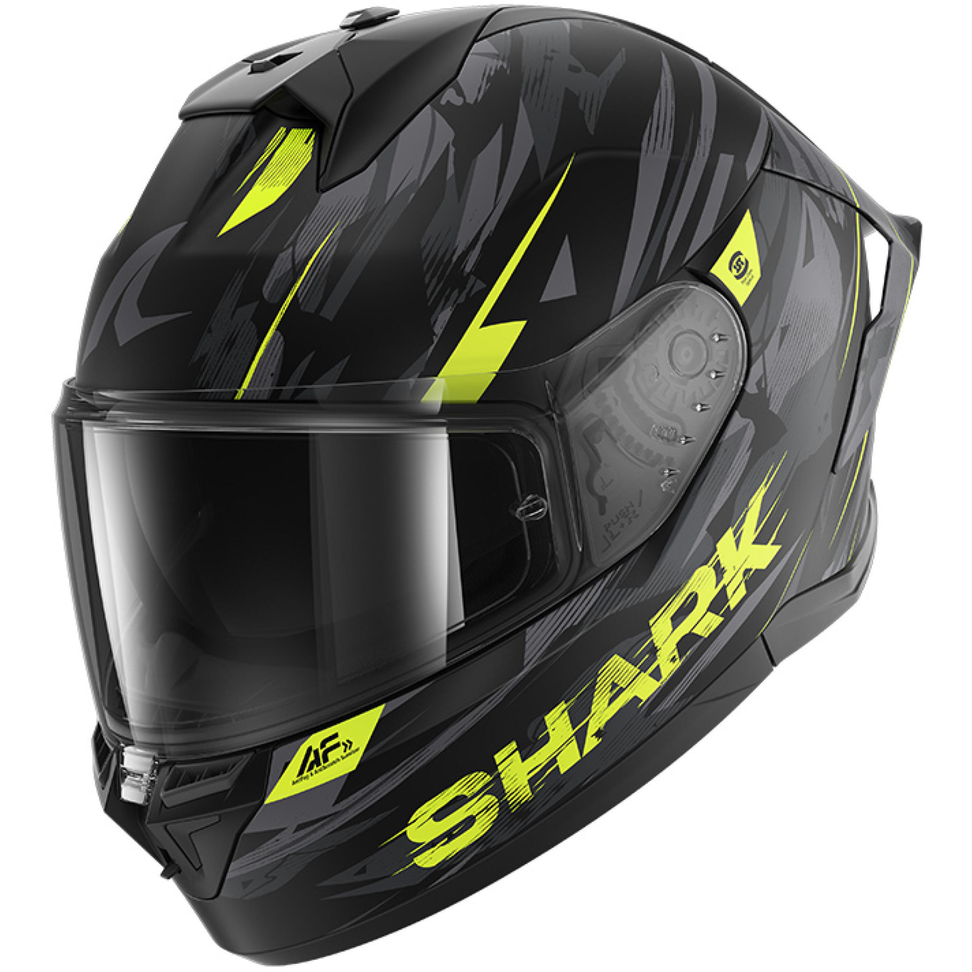 Casque Shark Skwal Cup Inkrider Noir Anthracite Jaune - M