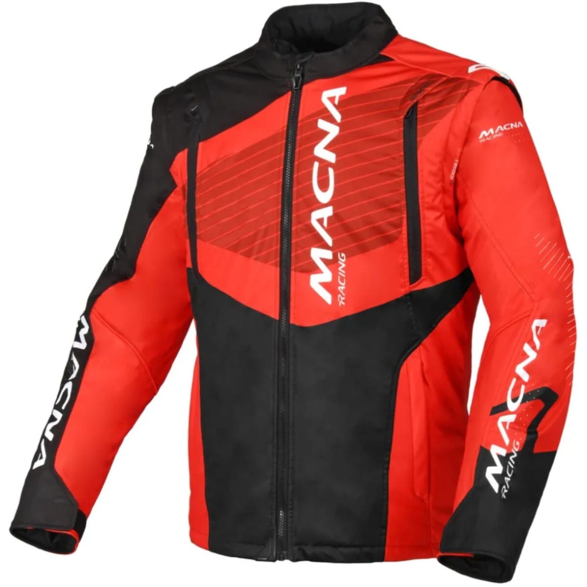 BLOUSON MACNA CREST NOIR ROUGE / L