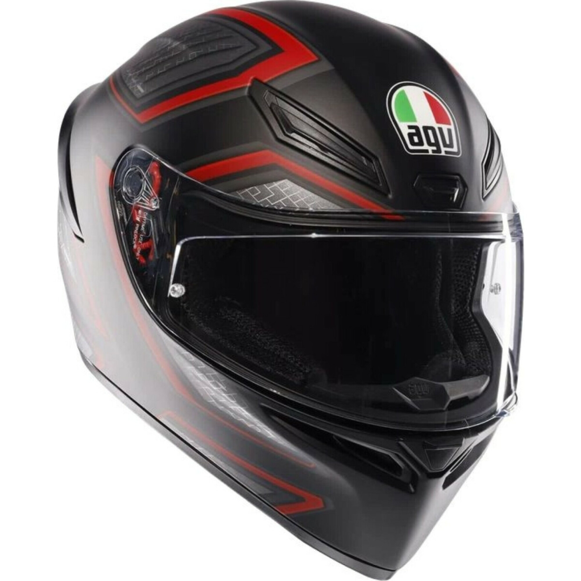 Casque AGV K1 S Sling Noir Mat Rouge - 2XL