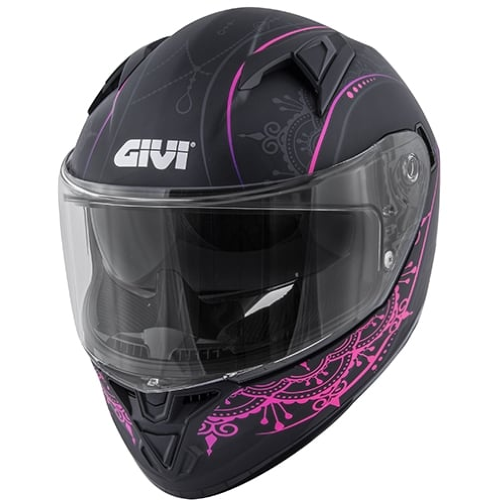 Casque Givi 50.6 Stoccarda Mendhi Noir Mat Rose - S