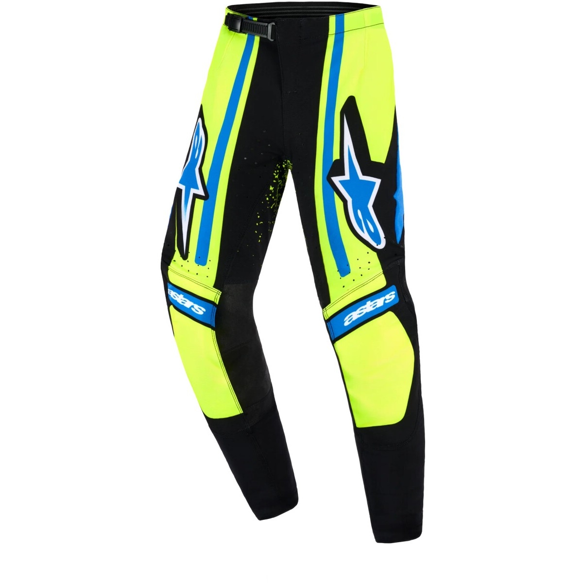 PANTALON CROSS ENFANT ALPINESTARS SUPERTECH NOMUR BLEU FONCÉ JAUNE FLUO / 22 (US)