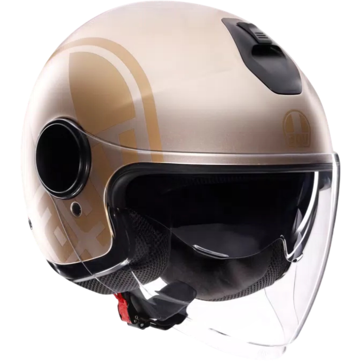 CASQUE AGV ETERES SIROLO BLANC OR MAT / L