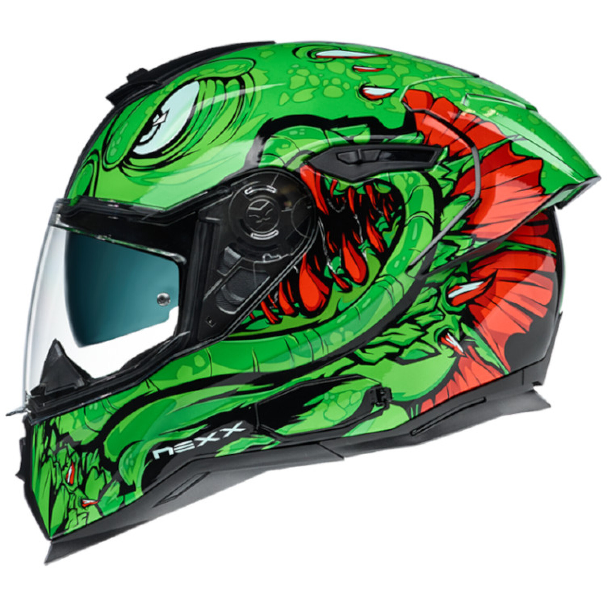 Casque Nexx SX.100R Abisal Vert Rouge