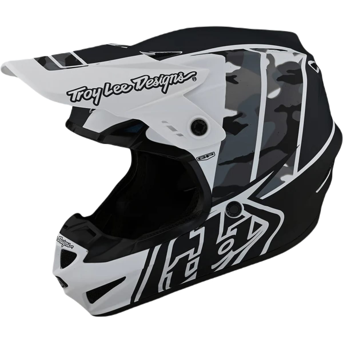 CASQUE CROSS TROY LEE DESIGNS GP NOVA CAMO BLANC NOIR / L