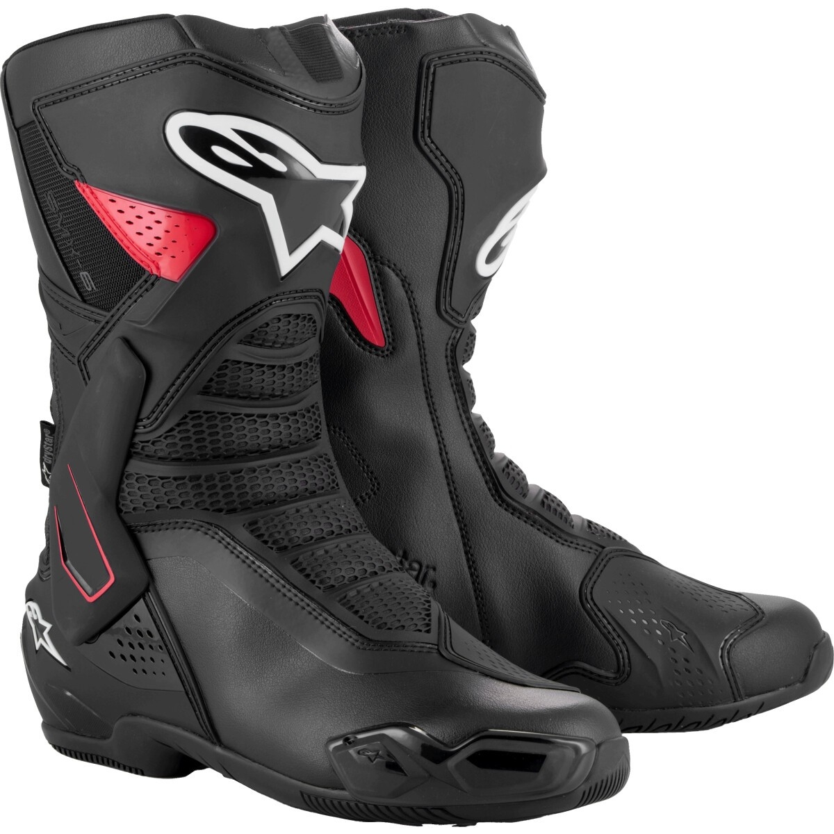 BOTTES ALPINESTARS SMX-6 V3 DRYSTAR NOIR ROUGE / 37