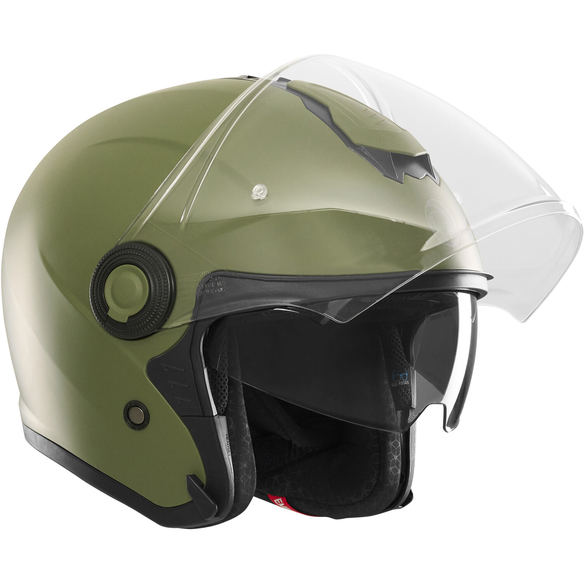 Casque Jet Kokpit K-303 Solid Kaki Mat - L