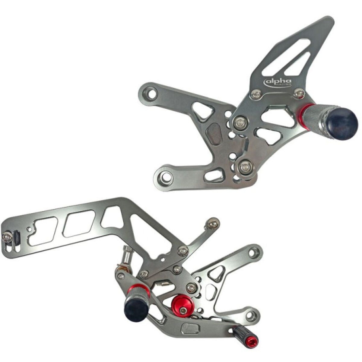 COMMANDES RECULÉES COMPLÈTES ALPHA TECHNIK COULEUR TITANE YAMAHA MT10