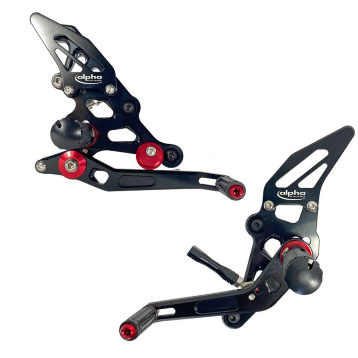 COMMANDES RECULÉES COMPLÈTES ALPHA TECHNIK NOIR YAMAHA MT07 - MT07 - XSR700