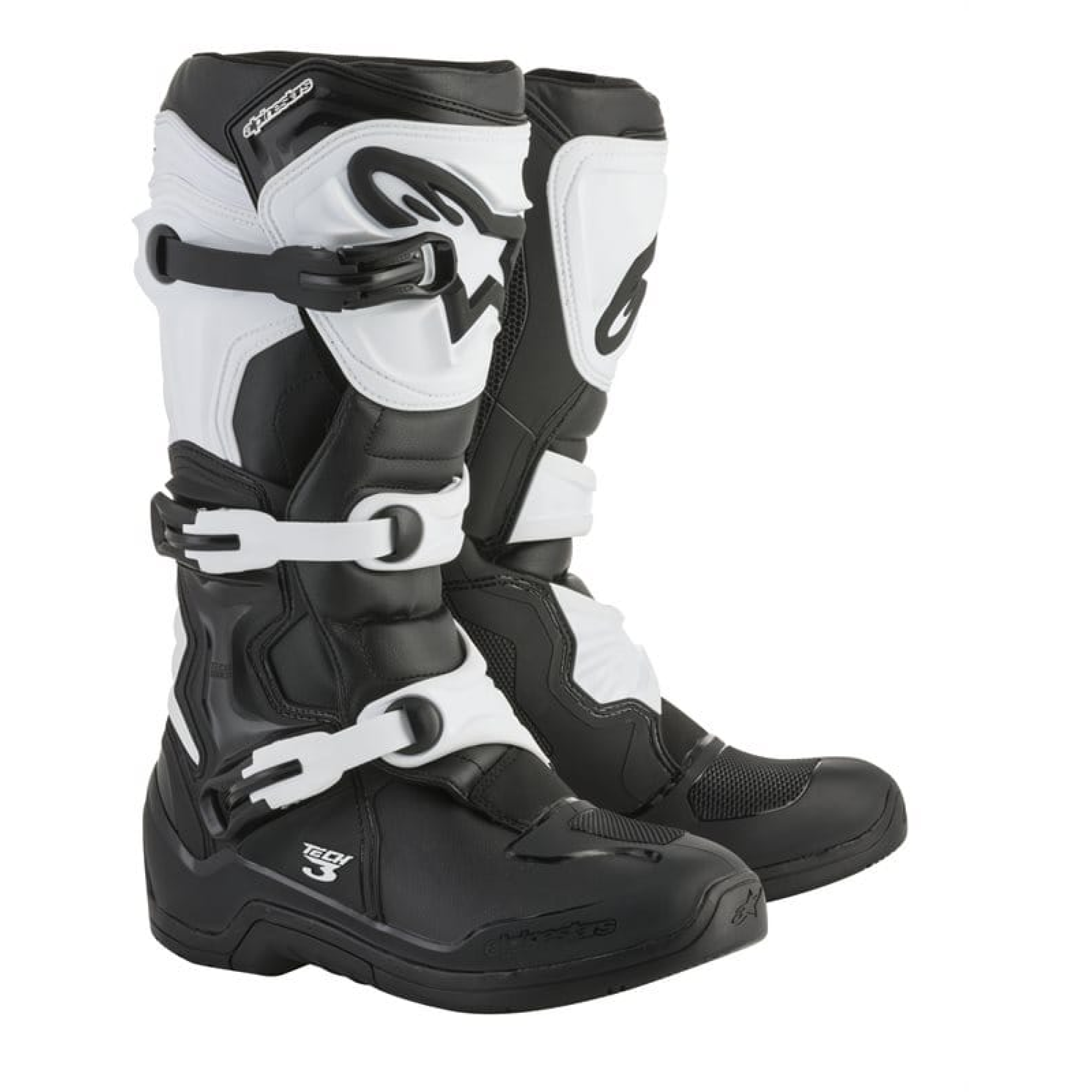 Bottes Cross Alpinestars Tech 3 2018 Noir Blanc - 38