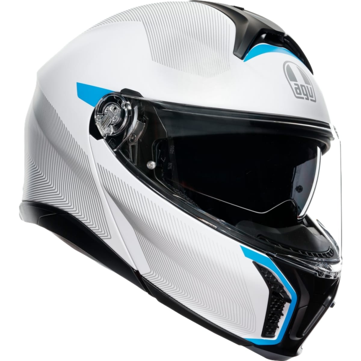 CASQUE AGV TOURMODULAR FREQUENCY LIGHT GRIS BLEU / XS