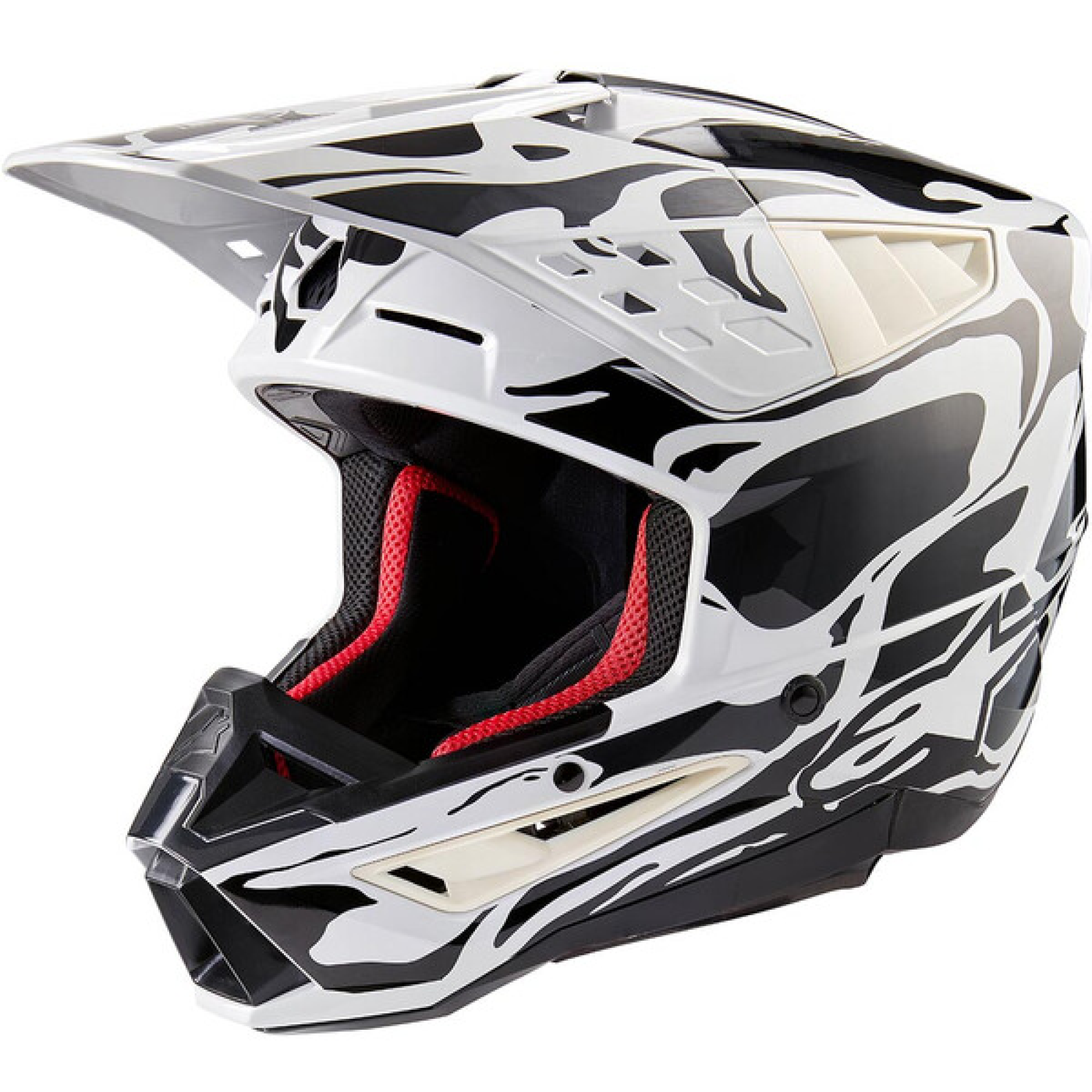 Casque Cross Alpinestars SM5 Mineral Gris Clair Gris Foncé Brillant - 2XL