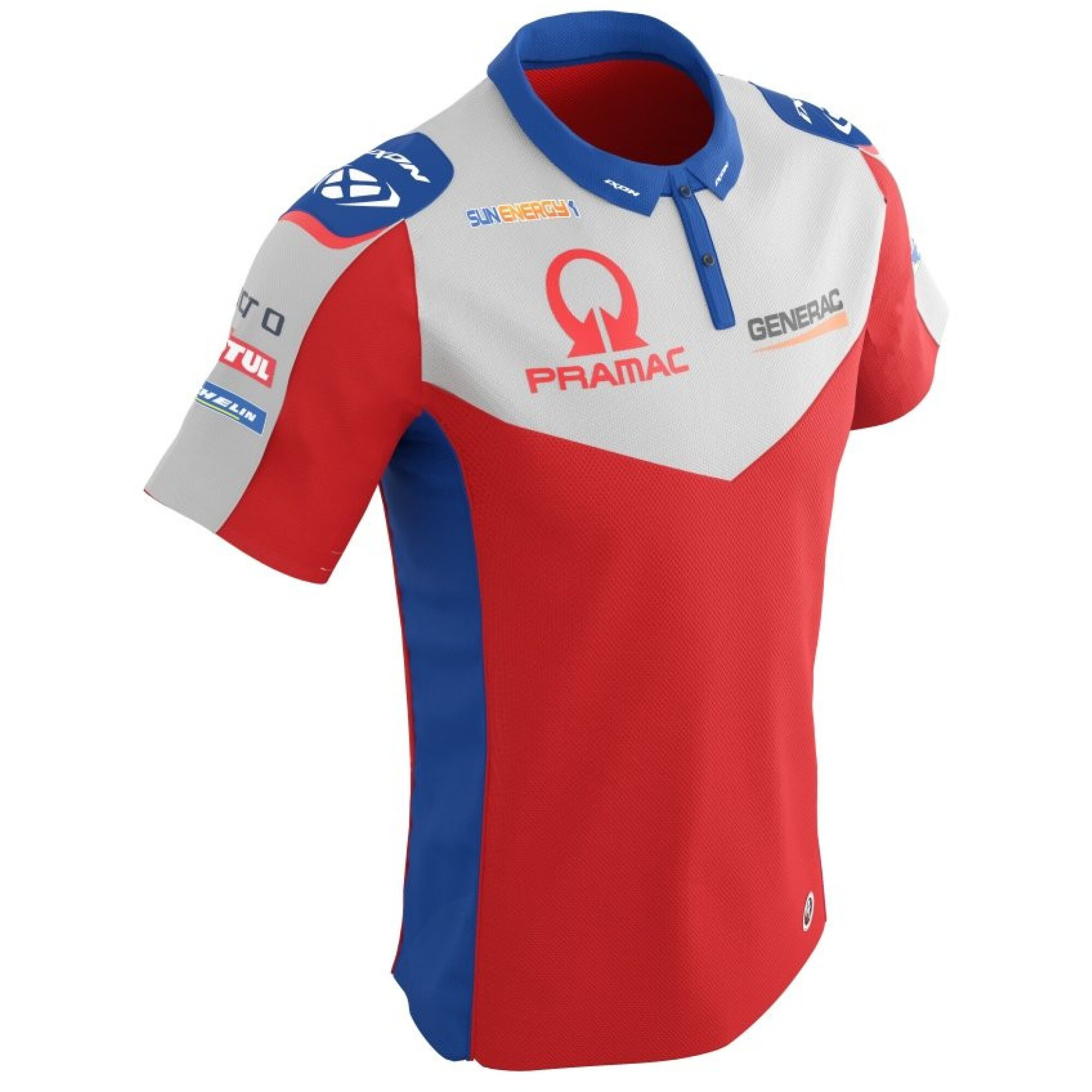 Polo Ixon Pramac P01 Replica 2022 Rouge Bleu Blanc - 2XL