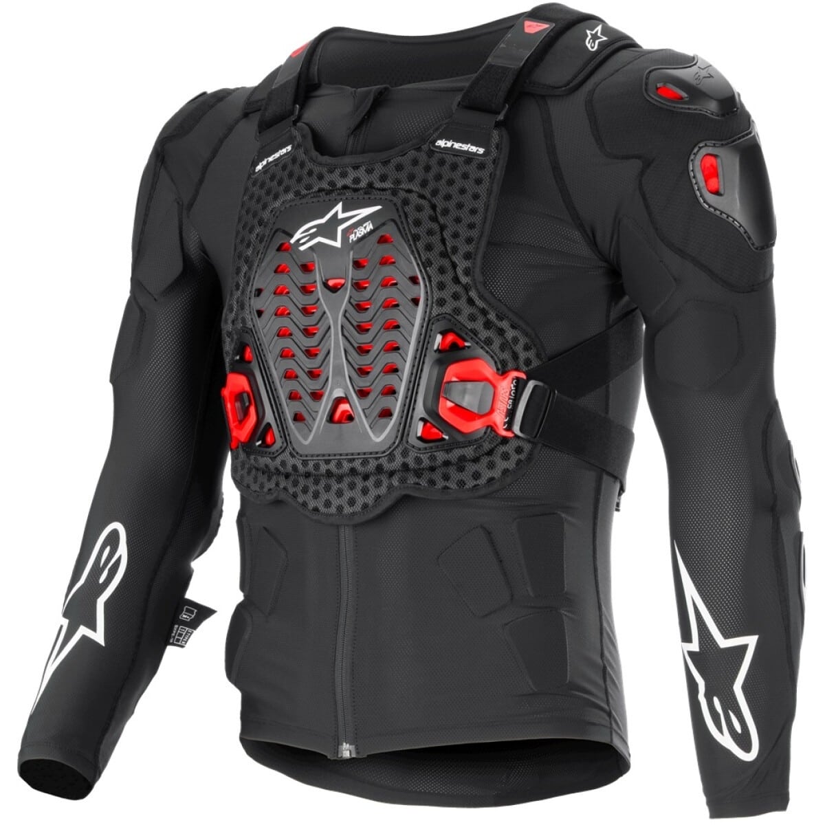 GILET DE PROTECTION CROSS ALPINESTARS BIONIC XTR PLASMA NOIR ROUGE BLANC / 2XL