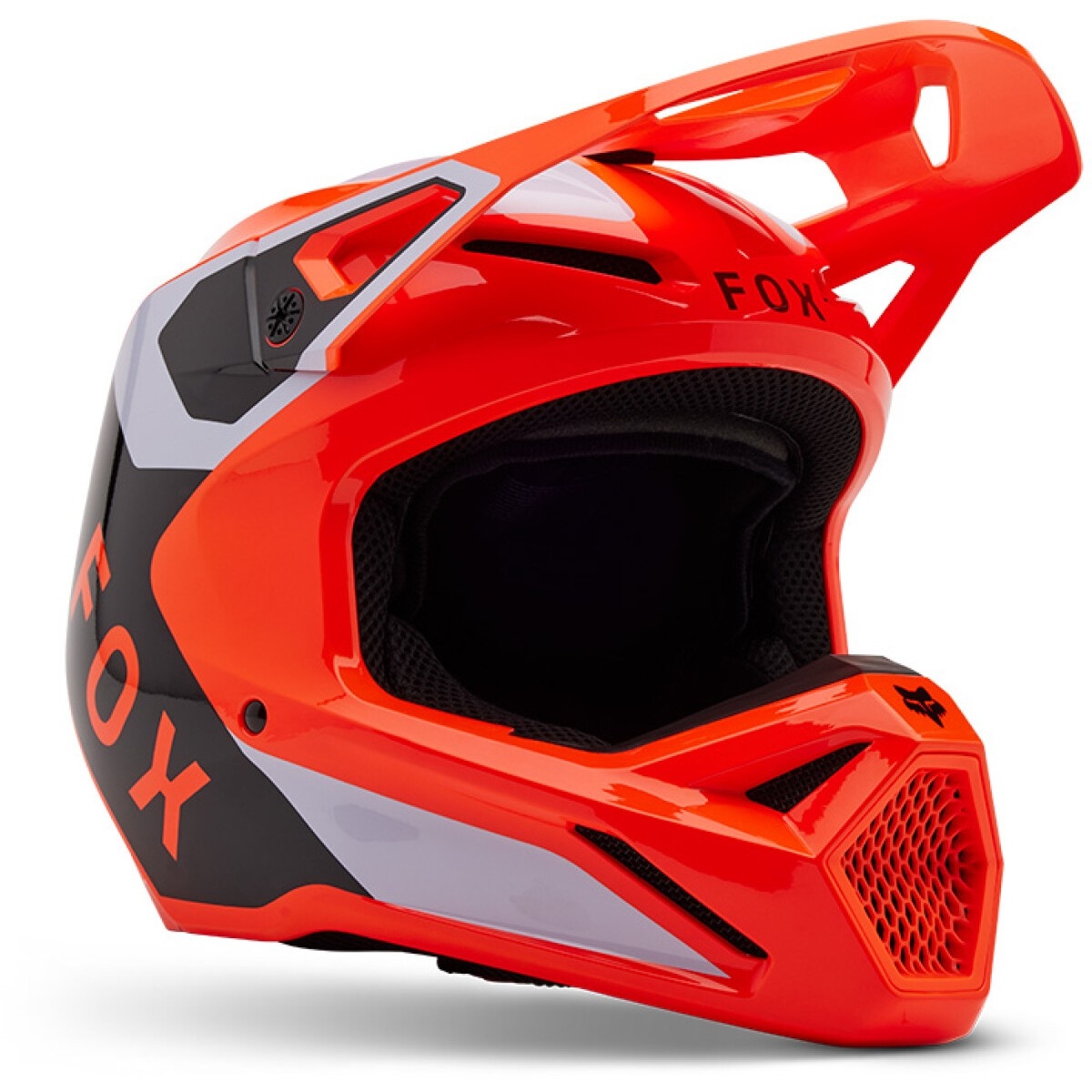 CASQUE CROSS ENFANT FOX V1 LEAN ORANGE FLUO / S