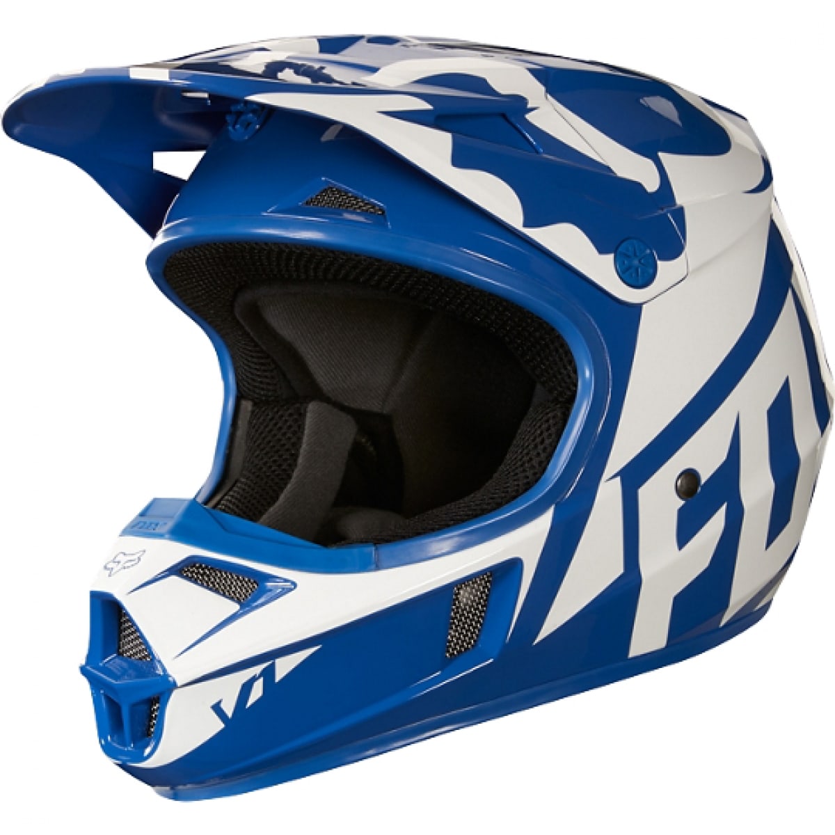 Casque Fox V1 Kid Race Bleu