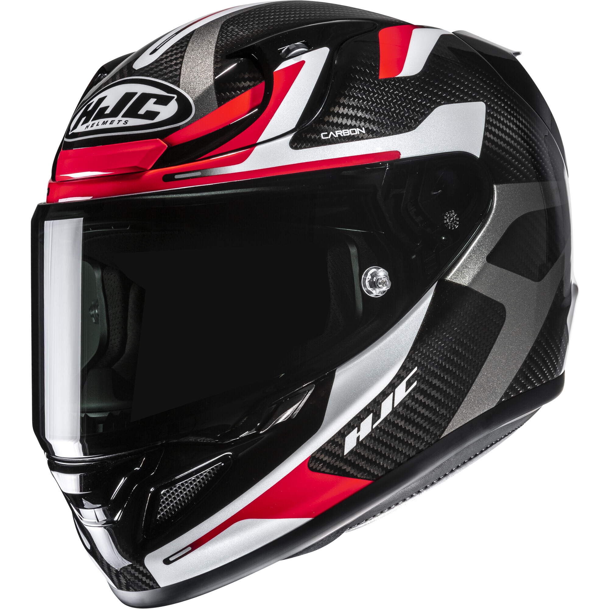 Casque HJC RPHA 12 Carbon Xentra MC1 Noir Blanc Rouge - L