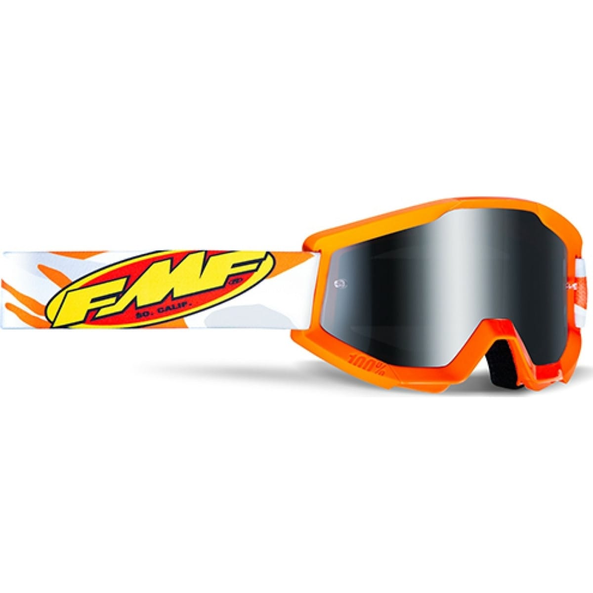 MASQUE FMF POWERBOMB KID CORE ASSAULT ORANGE-ECRAN MIROIR SILVER