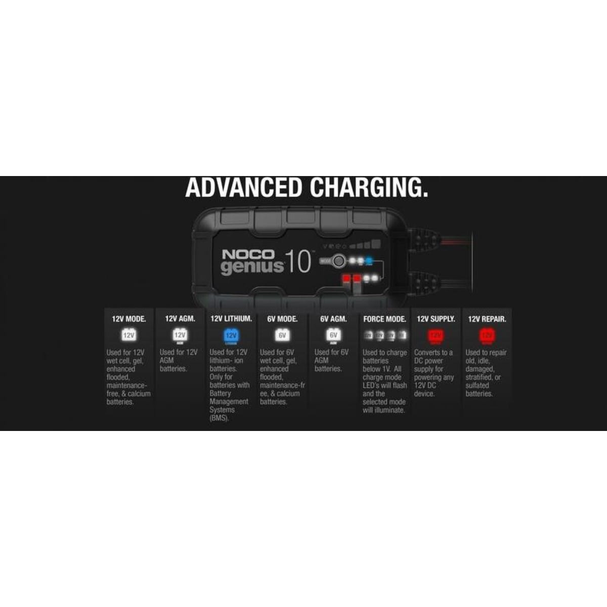 Chargeur De Batterie Intelligent Noco Genius10 6/12V 10A