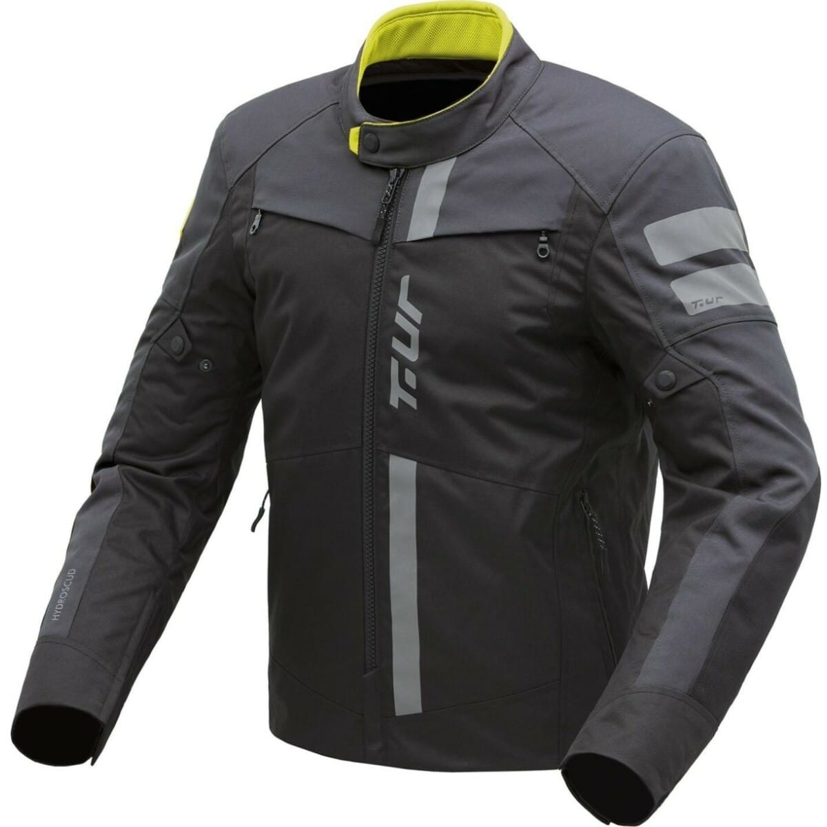BLOUSON T.UR TASMANIA HYDROSCUD® NOIR ANTHRACITE FONCÉ JAUNE / 2XL