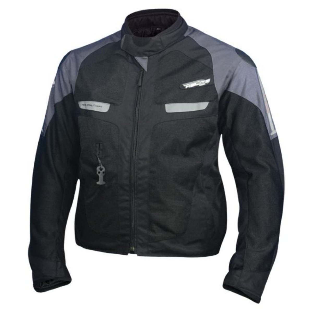 Blouson Airbag Helite Vented Noir Gris Bleuté / XL